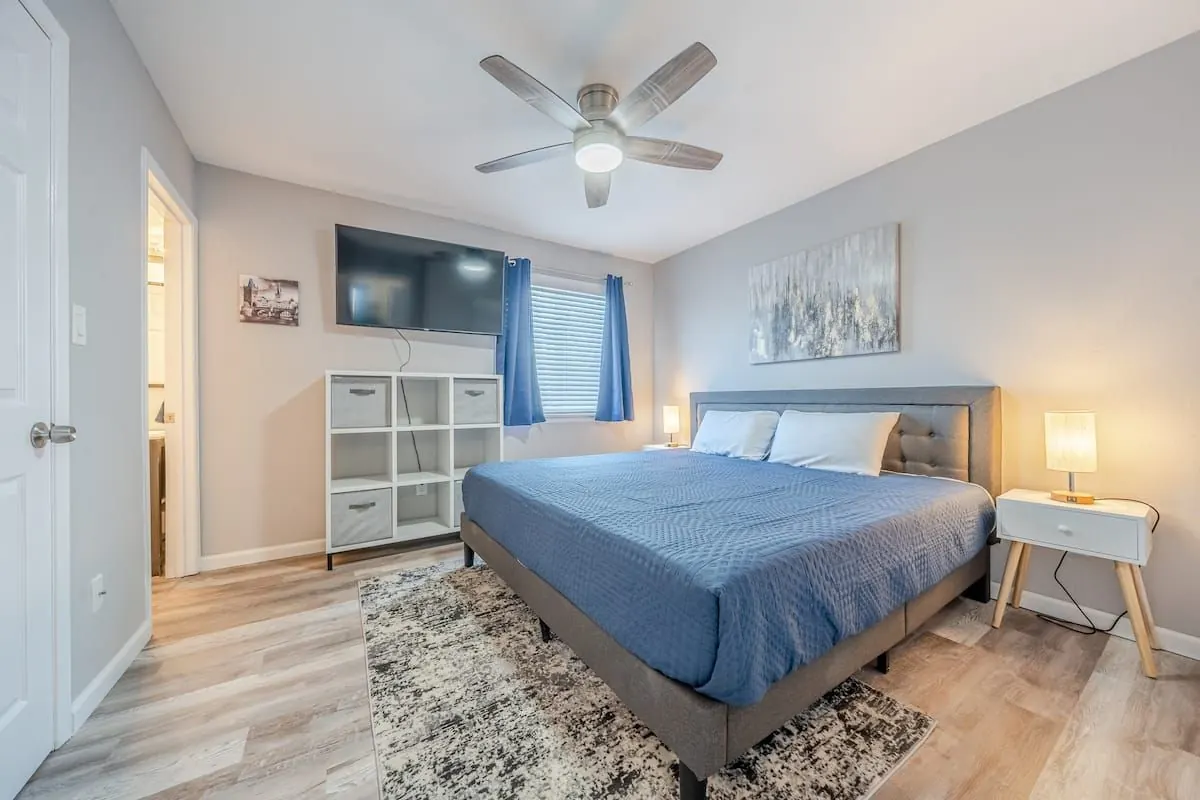 Bedroom 1 with king bed