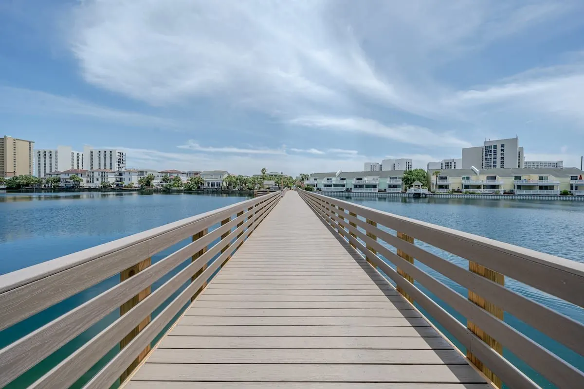 Boardwalk over the lagoon